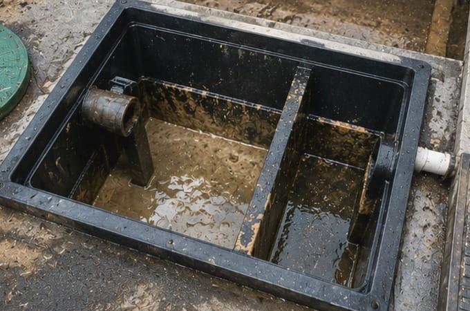 regular grease interceptor cleaning helps remove built-up grease and food particles, reducing odors in the kitchen